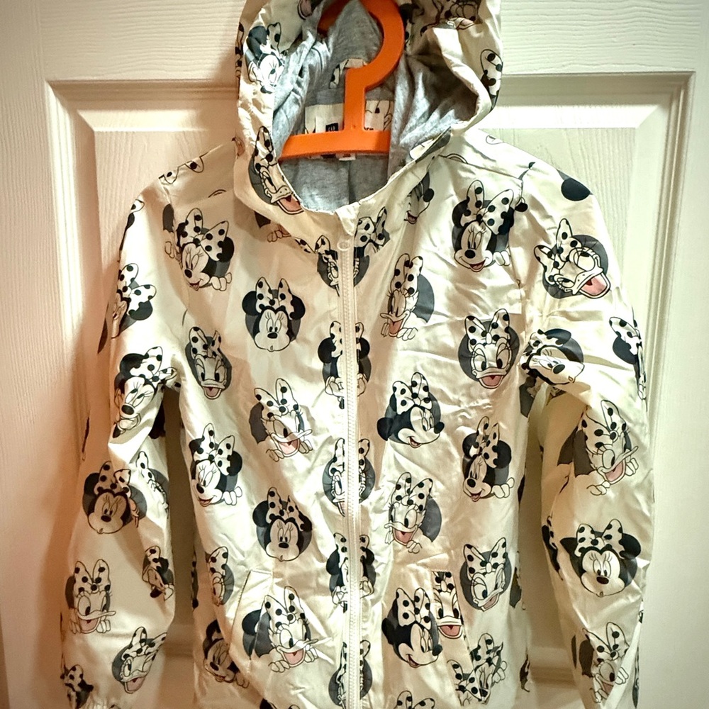 GAP Kids XL windbreaker with Disney Print - Black and White